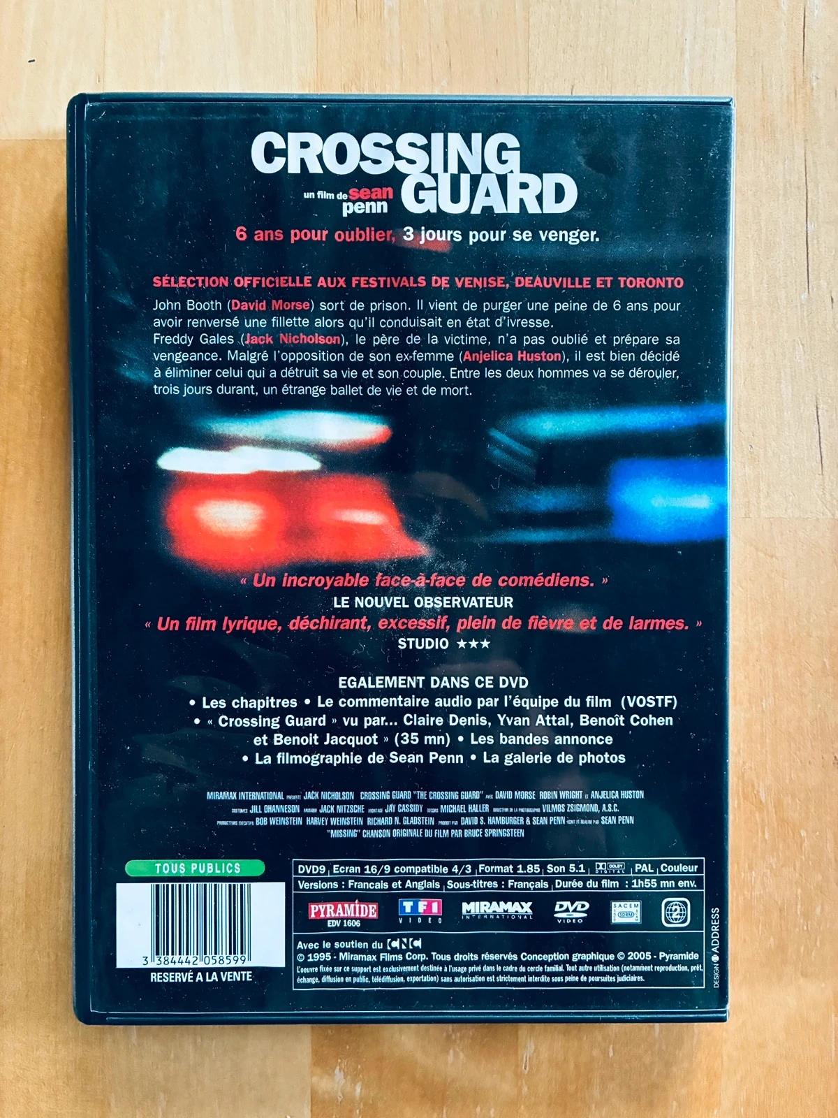 DVD The Crossing Guard Jack Nicholson. – photo 3